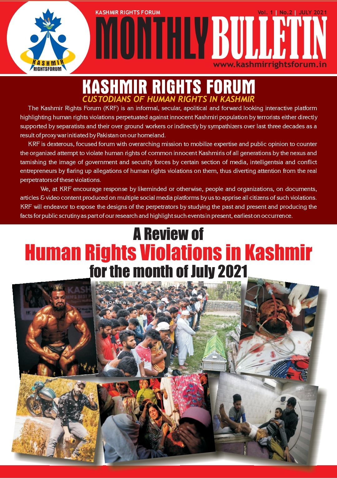 A preview of the report on Human Rights Violations by terrorists in Jammu and Kashmir.