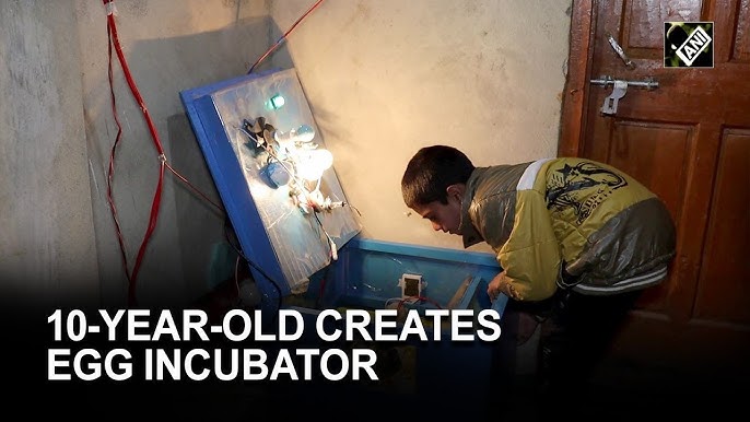 Momin, 10 Year Old Kashmiri Boy designs incubator