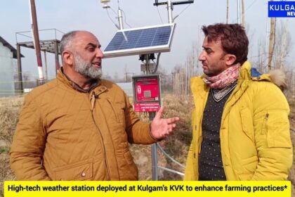 High-Tech Weather station developed by Kashmiri scientist Ahmad Ganai to keep check of rain in Kashmir