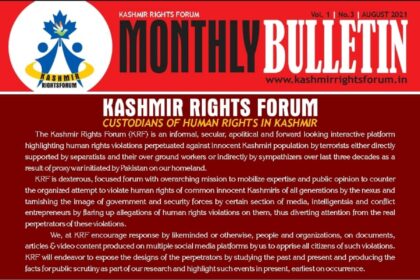 A preview of Monthly Bulletin August 2021 comprising of Human Rights Violations in Kashmir.