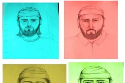 Sketches of four terrorists roaming in Doda area of Jammu.