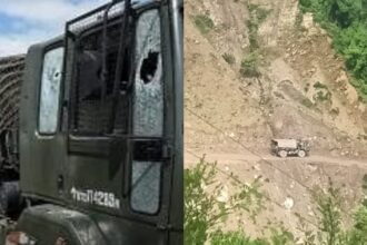Terrorists attack Army Convoy in Kathua, resulting in killing of five army soldiers.