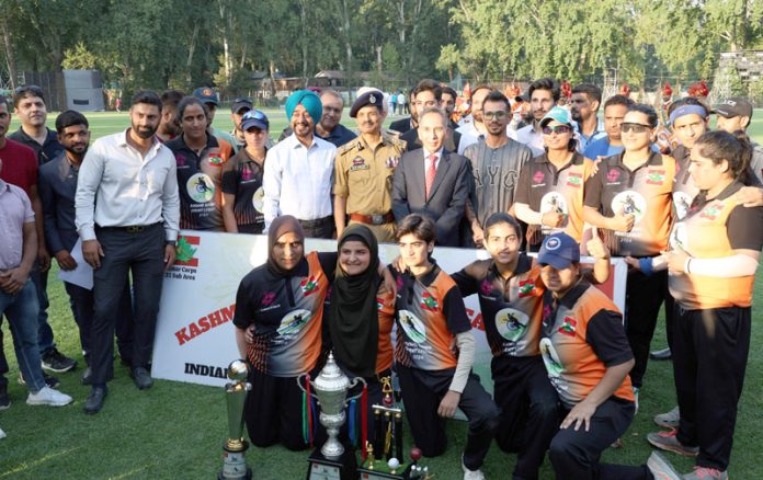 Indian Cricket Player Yuzvendra Chahal visits Kashmir during which he praised Kashmiri cricket talent.