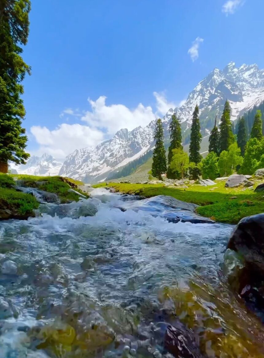 In Pic: Sonamarg, a top most tourist destination of Kashmir, India.