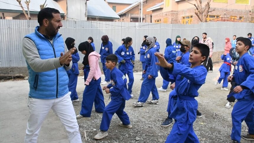 In Pic: Mohammad Saleem Pathan, a distinguished coach and martial artist from Pathan Chowk, Gutlibagh area of Ganderbal, is making waves in the world of Sqay Martial Arts.