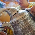 In the picture: The Kashmiri Samovar, a traditional vessel designed for keeping tea warm, embodies the rich cultural heritage of the region.