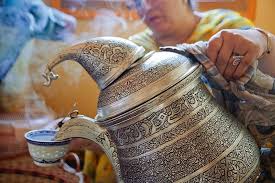 In the picture: The Kashmiri Samovar, a traditional vessel designed for keeping tea warm, embodies the rich cultural heritage of the region.