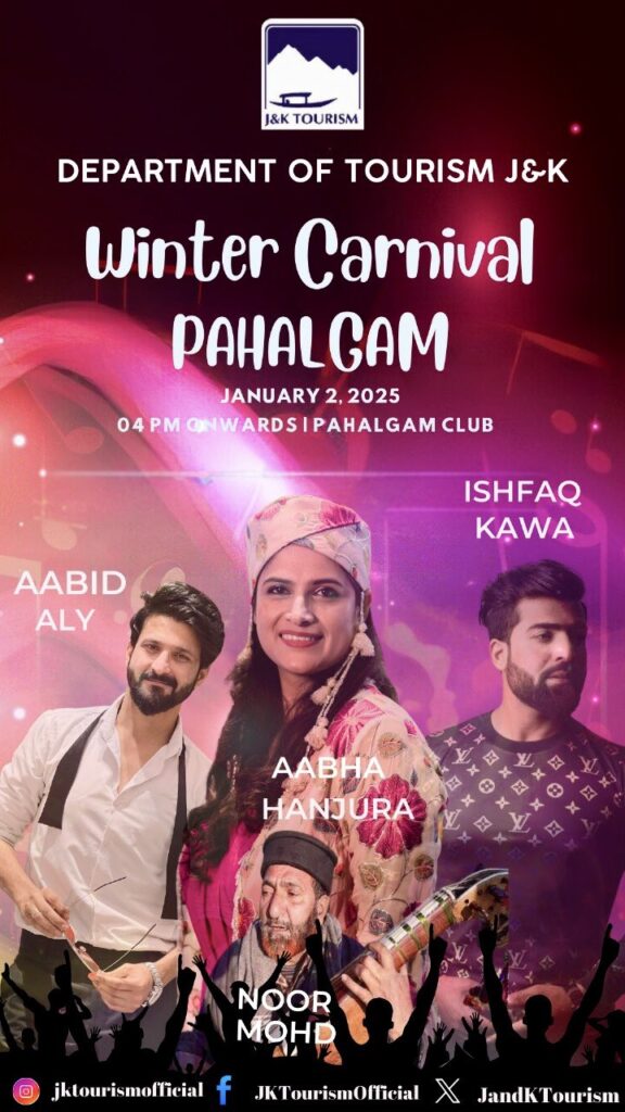 Winter Carnival Pahalgam: A Celebration of Kashmir’s Tourism Potential