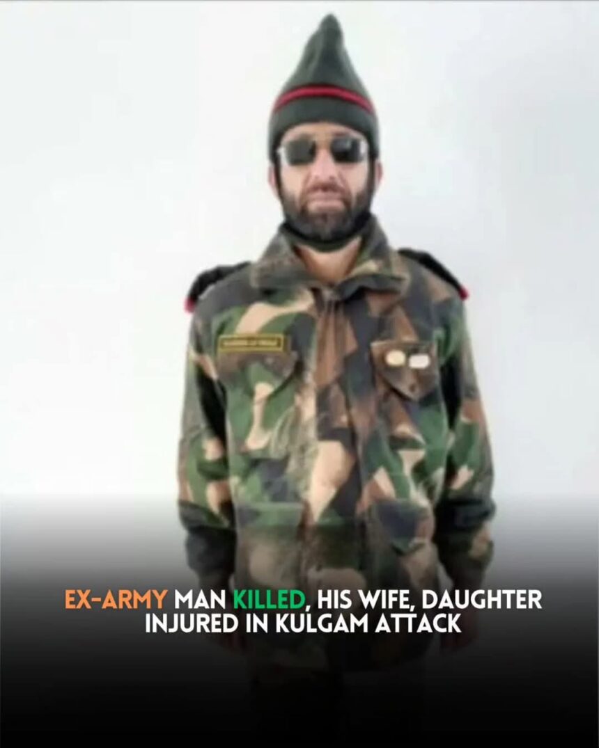 In Pic: A former Territorial Army soldier killed in Kulgam on Feberuary 03 2025